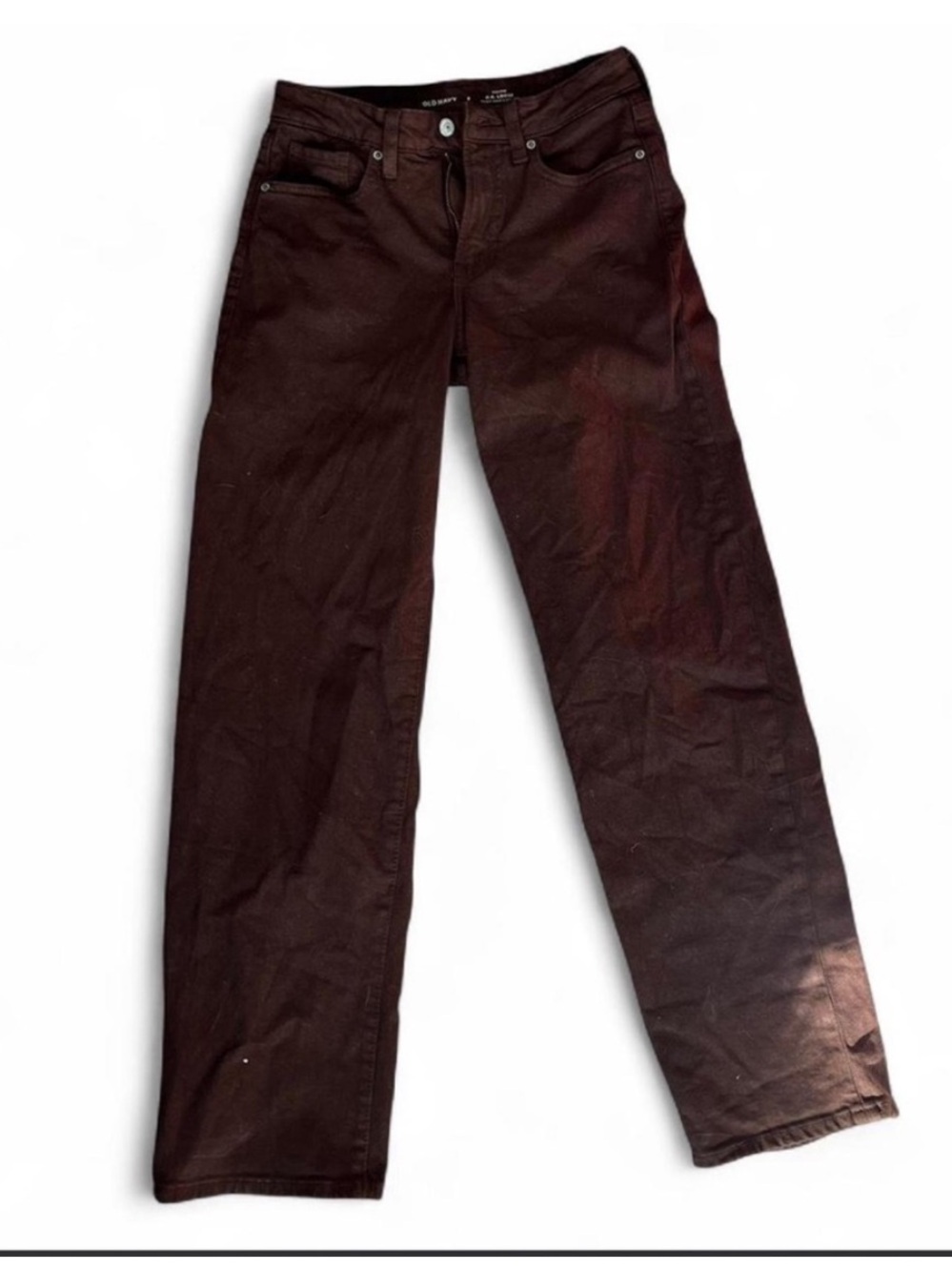 NWOT Old Navy Brown Loose/Baggy jeans size 2 - Picture 2 of 4